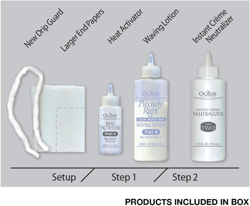 Ogilvie Salon Styles Precisely Right Professional Conditioning Perm Kit for Color-Treated and Normal Hair - 1 Application - Image 3